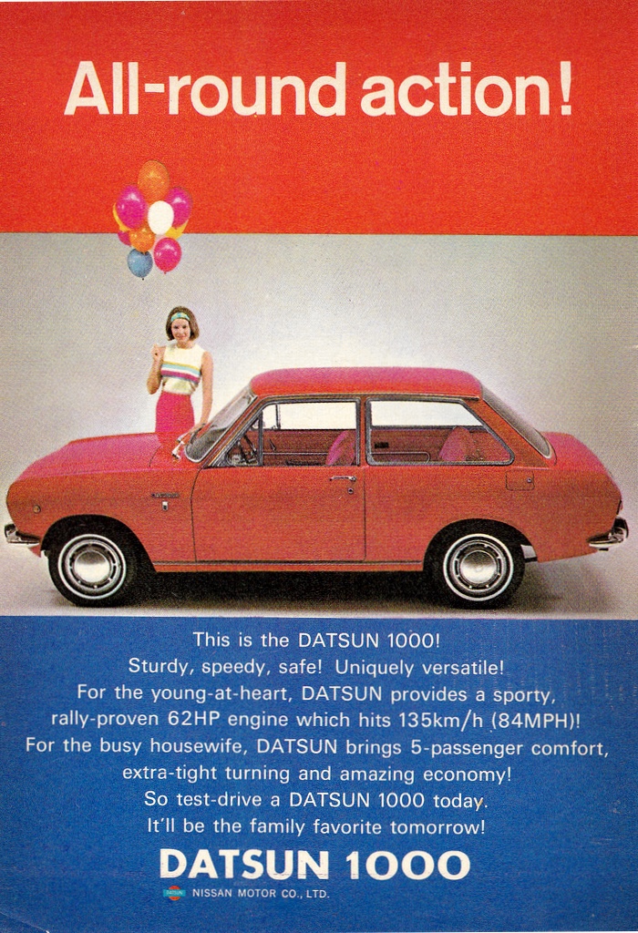 1967 Datsun 1000 All-round action